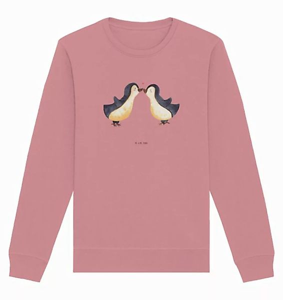 Mr. & Mrs. Panda Longpullover Größe L Pinguin Liebe - Canyon Pink - Geschen günstig online kaufen