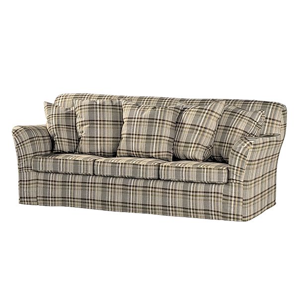Bezug für Tomelilla 3-Sitzer Sofa nicht ausklappbar, braun- beige, Sofahuss günstig online kaufen