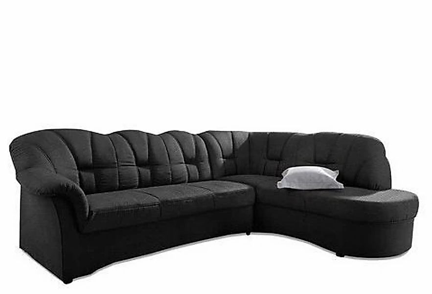 DOMO collection Ecksofa "Papenburg, zeitlose Rückensteppung, elegante Armle günstig online kaufen