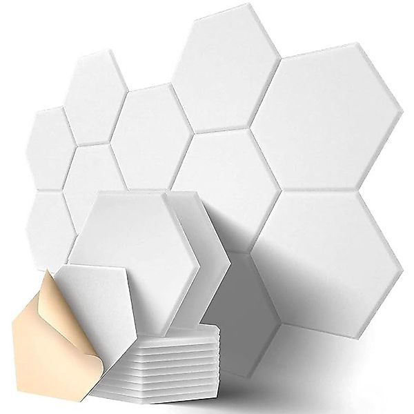 NUODWELL Akustikplatte 18 Stück Hexagon Akustikplatten günstig online kaufen