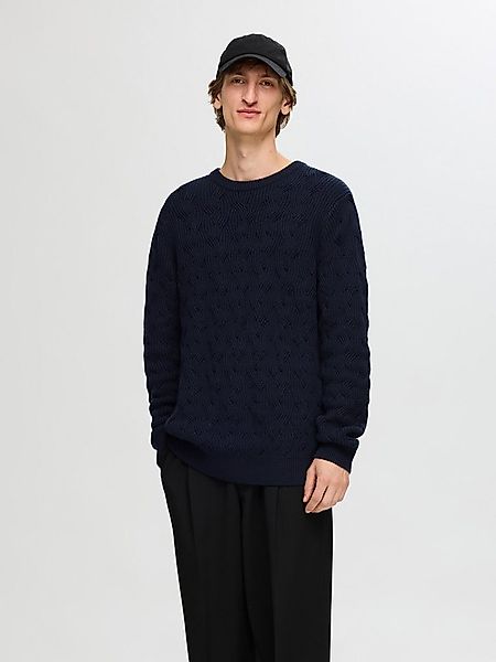 Selected Strickpullover SLHCALLIS LS KNIT CABLE CREW NECK NOOS günstig online kaufen