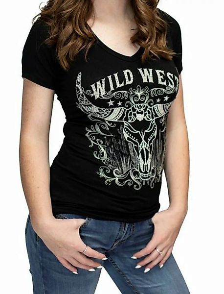 Westernlifestyle T-Shirt Wild West Steer T-Shirt Westernshirt Westernwear S günstig online kaufen