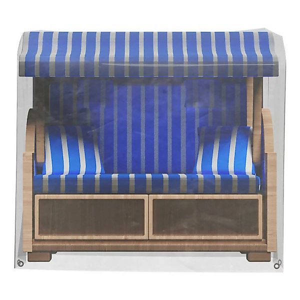 Grasekamp Schutzhülle für Strandkorb XL transparent Kunststoff B/H/L: ca. 1 günstig online kaufen