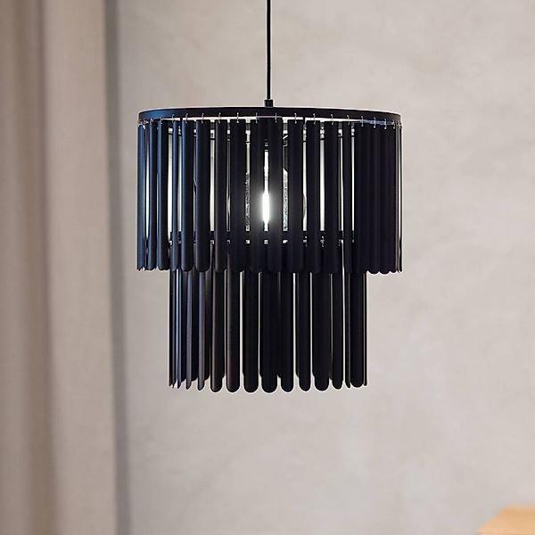 Hängeleuchte Viento, schwarz matt, Ø 43 cm, Metall günstig online kaufen