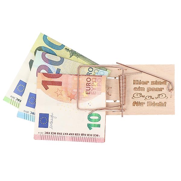 Spruchreif® Spardose Mausefalle Geldgeschenk · Mausefalle mit Spruch · Guts günstig online kaufen
