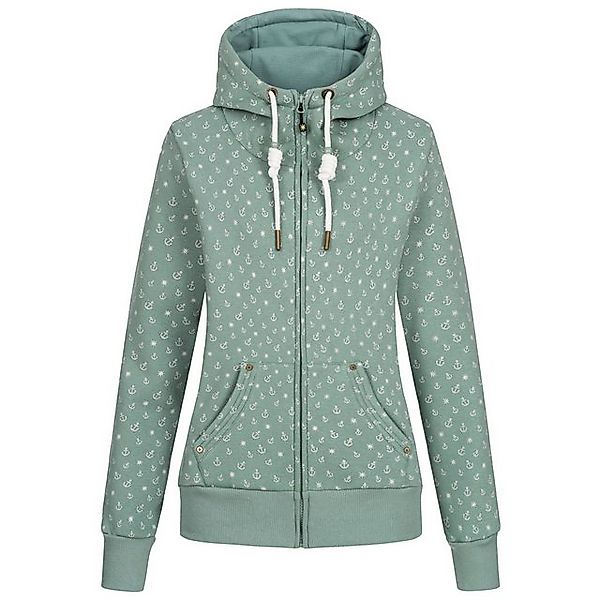 ankerglut Fleecejacke Ankerglut Freundschaft Damen Sweatshirt Jacke günstig online kaufen