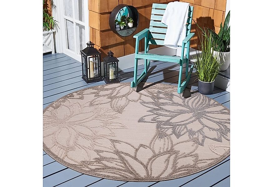 Sanat Teppich Floral 2 Outdoor, rund, Höhe: 6 mm, In- und Outdoor geeignet, günstig online kaufen