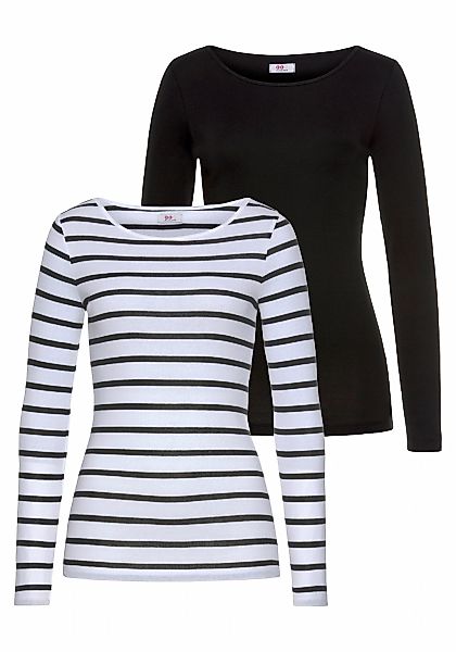 Flashlights Langarmshirt 2er-Pack, Langarm, sehr figurbetonter Schnitt, aus günstig online kaufen
