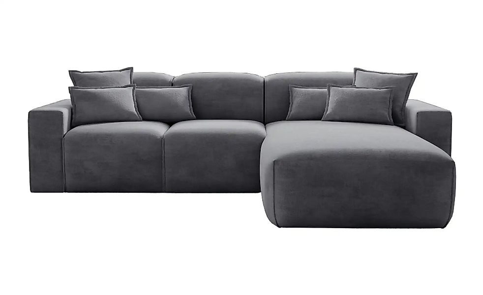 Ecksofa  Leni ¦ grau ¦ Maße (cm): B: 265 H: 74 Polstermöbel > Sofas > 3-Sit günstig online kaufen