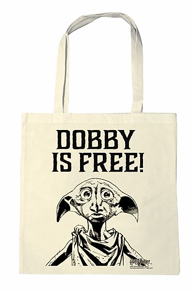 LOGOSHIRT Henkeltasche "Baumwolltasche Dobby Is Free" mit Dobby-Print günstig online kaufen