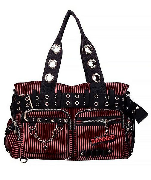 Banned Handtasche Sweet Revenge Rot Gothic Nieten, Gothic Nieten Tasche günstig online kaufen