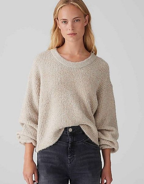 OPUS Strickpullover Pullover PILMMA Loose mit flauschiger Textur Strick günstig online kaufen