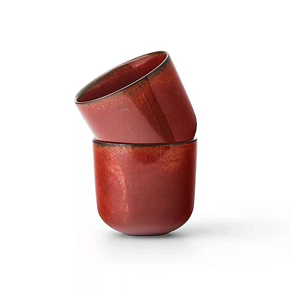 New Norm Espressotasse 8,5cl 2er Pack Rot glasiert günstig online kaufen