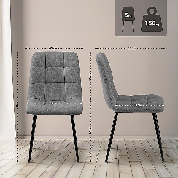 CLP Esszimmerstuhl Tilde (4er Set), mit günstig online kaufen