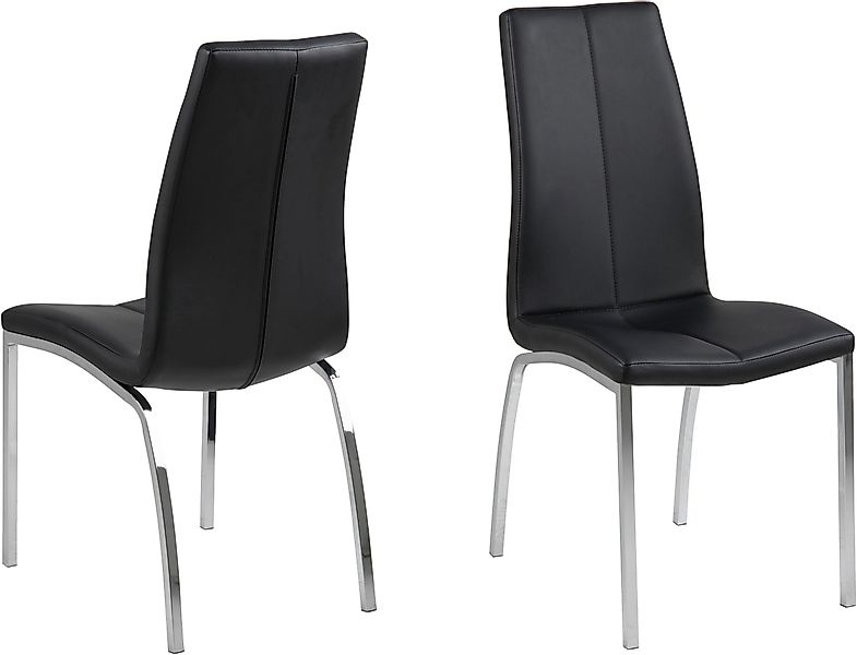 ACTONA GROUP Esszimmerstuhl »Alois«, (Set), 4 St., Kunstleder, mit einer sc günstig online kaufen