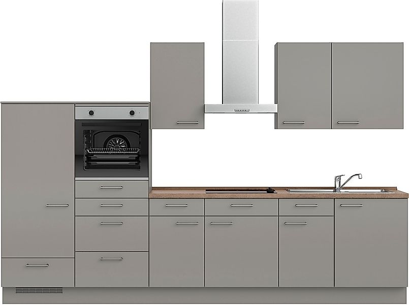 nobilia Küchenzeile ""Laser I", Ausrichtung wählbar, Breite 330 cm" vormont günstig online kaufen
