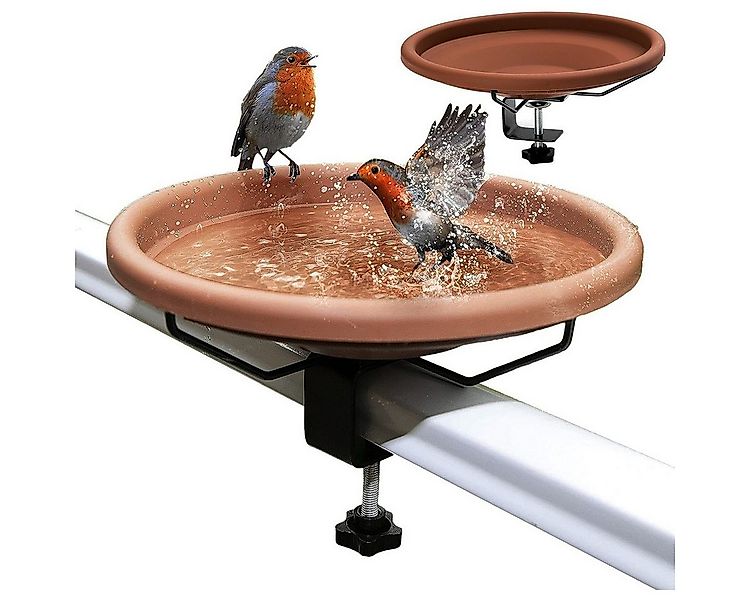DOPWii Vogeltränke Vogeltränke balkon mit edelstahl-halterung, wetterfest u günstig online kaufen
