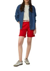 s.Oliver Chinoshorts Sommerhose mit geflochtenem Gürtel günstig online kaufen