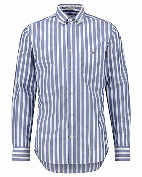 Gant Langarmhemd Herren Freizeithemd aus Popeline Regular Fit (1-tlg) günstig online kaufen