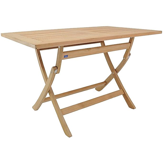 Garland Gartentisch Sunrise, Klappbar 120x70x75cm Teak günstig online kaufen