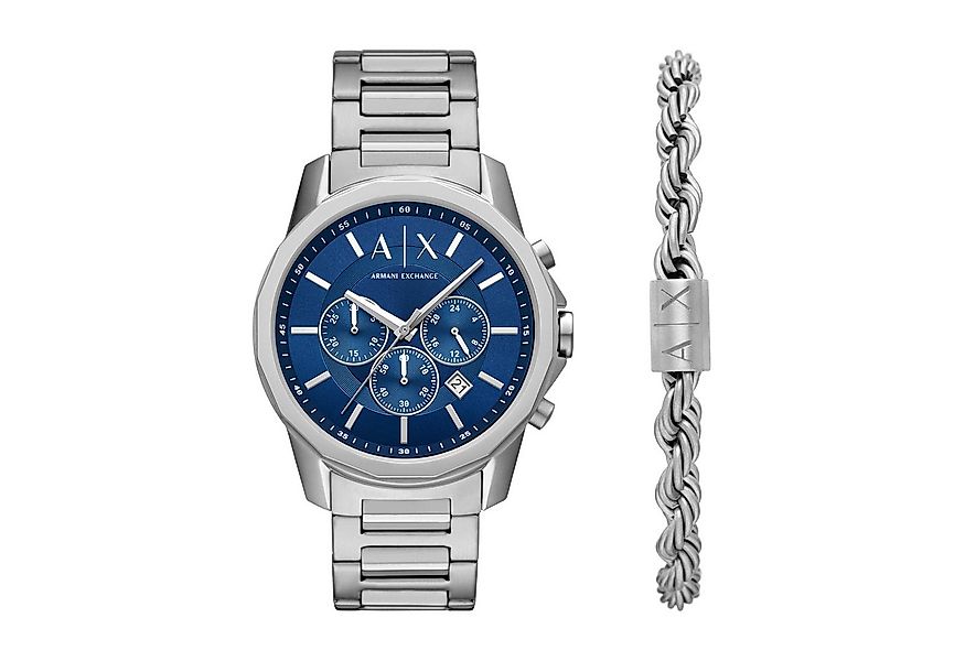 ARMANI EXCHANGE Chronograph AX7176SET, (Set, 2-tlg., mit Schmuckarmband), Q günstig online kaufen