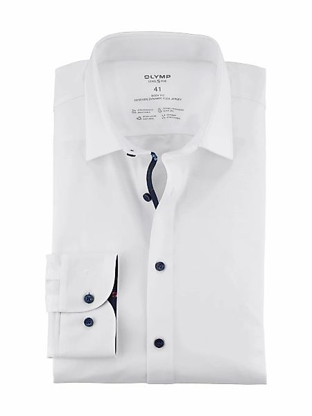 OLYMP Langarmhemd "24/7 - Level 5 - Jersey", modisches Blumenmuster in der günstig online kaufen