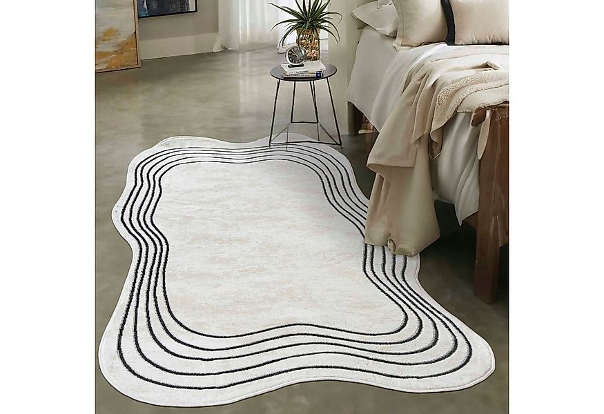 Mazovia Designteppich Modern Unregelmäßig Teppich Weich Teppich für Wohnzim günstig online kaufen
