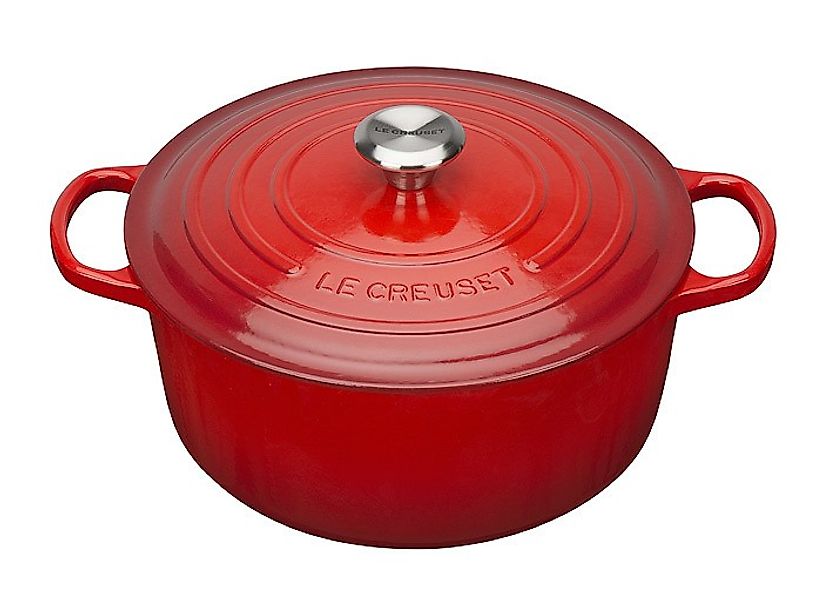 Le Creuset Bräter Signature Rund Gusseisen Kirschrot 18cm günstig online kaufen