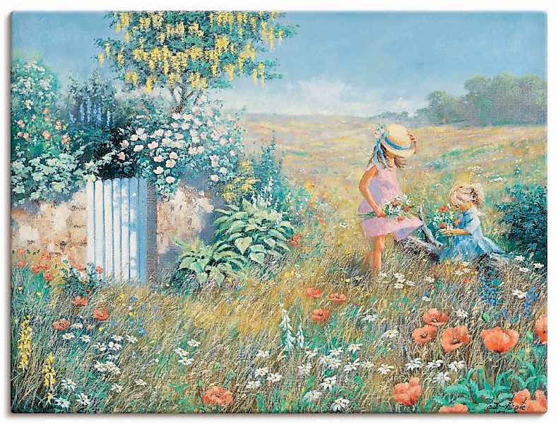 Artland Wandbild "Außerhalb des Gartens" Garten 1 Stk. tlg. auf Holzrahmen günstig online kaufen