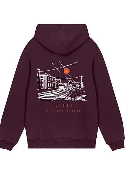 F4NT4STIC Kapuzenpullover "Escape Discover the World Town Train Station", P günstig online kaufen