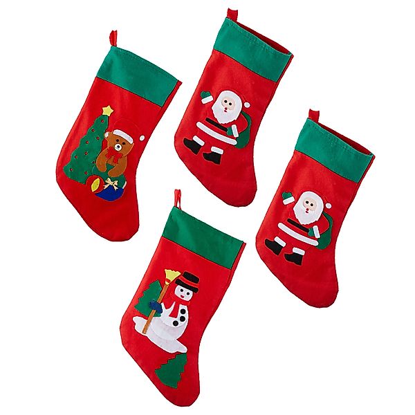 Annastore Nikolausstiefel 4 Stück Weihnachtsstrümpfe aus günstig online kaufen