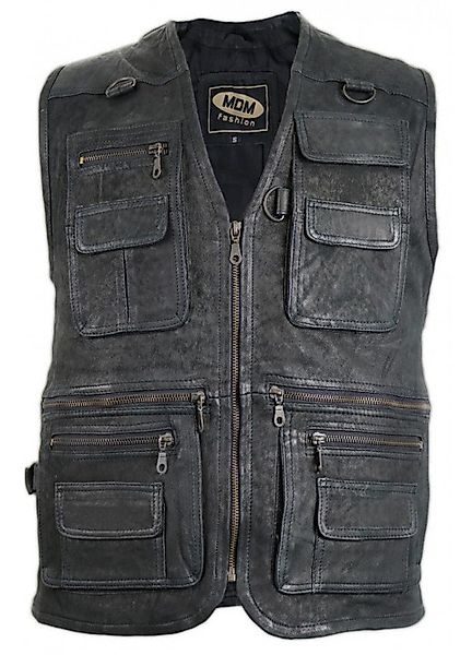 MDM Lederweste Herren Jagd Lederweste Angler günstig online kaufen
