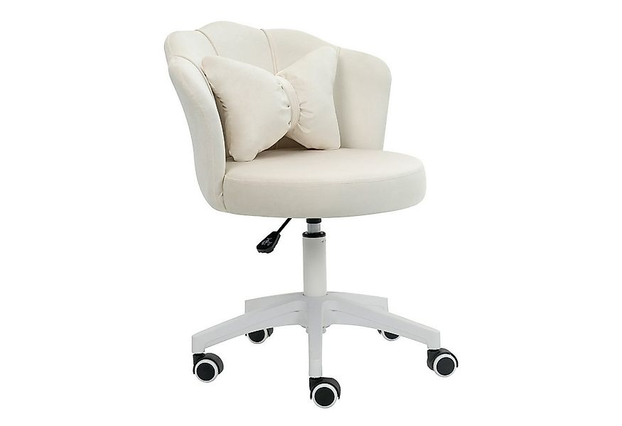 AISALL Drehstuhl Polsterstuhl mit Schleife Zierkissen, Ergonomischer Bürost günstig online kaufen
