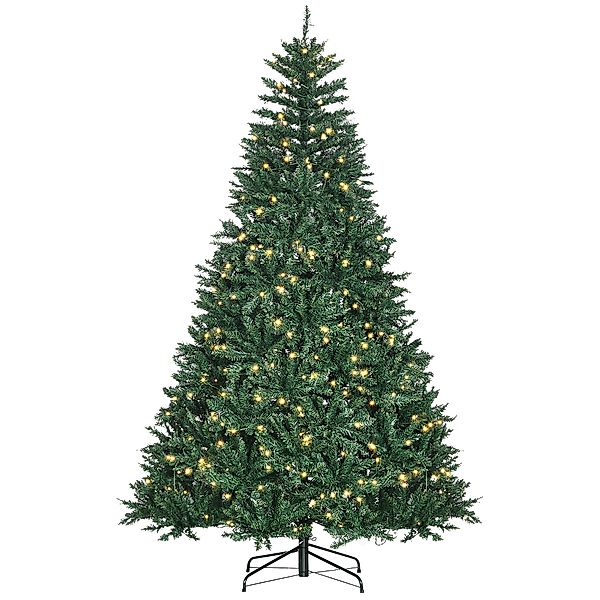 HOMCOM künstlicher Weihnachtsbaum, 210 cm Christbaum mit 2154 Spitzen, 700 günstig online kaufen