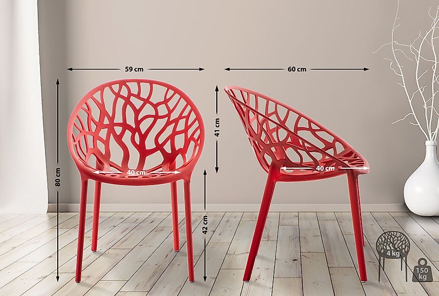 CLP Gartenstuhl Hope (4er Set), Kunststoff, günstig online kaufen