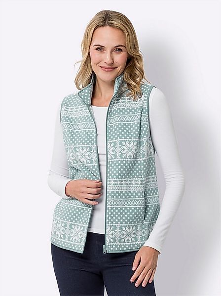 Sieh an! Fleeceweste Fleece-Weste Länge ca. 66 cm günstig online kaufen