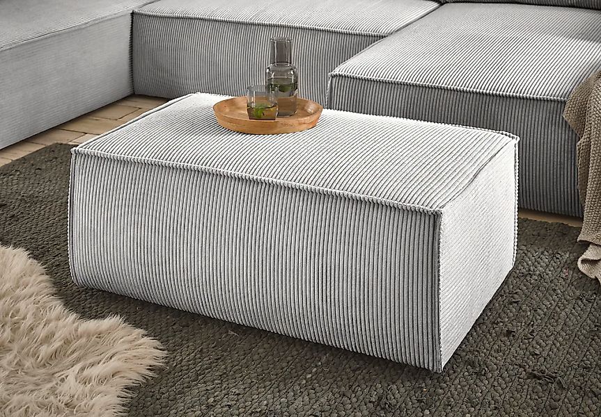 Home affaire Hocker "SHERWOOD, Polsterhocker in 3 Stoffarten verfügbar", pa günstig online kaufen