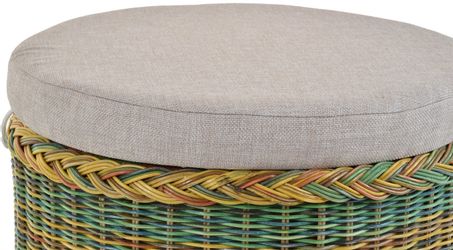 Krines Home Wäschekorb Rattan Sitzhocker mit günstig online kaufen