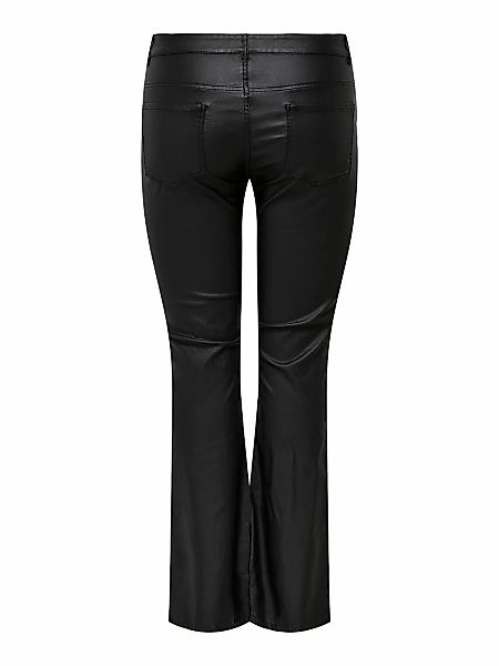 ONLY CARMAKOMA Lederimitathose CARBLUSH MID FLARED günstig online kaufen