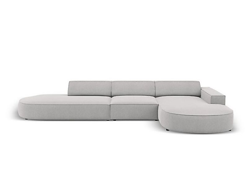 Micadoni Ecksofa Jodie, 4-Sitzer offen runde Recamiere günstig online kaufen