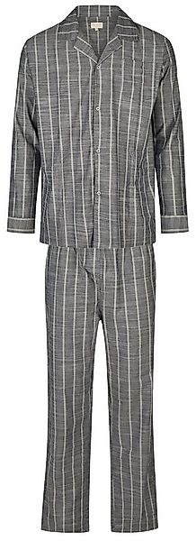 Phil & Co. Schlafanzug Herren Pyjama geknöpft (2 tlg) Baumwolle günstig online kaufen