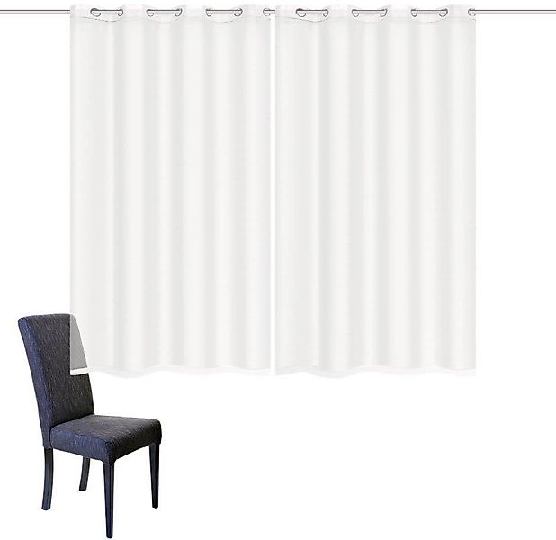 Home Basics Vorhang DOLLY, Ösen (2 günstig online kaufen
