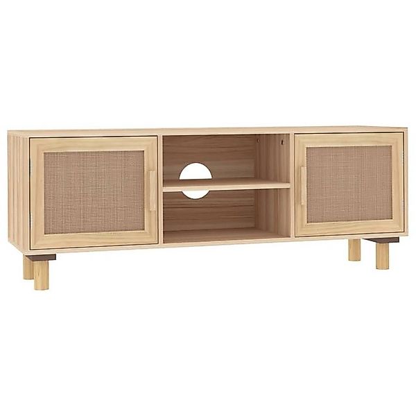 vidaXL TV-Schrank TV-Board Braun 105x30x40 cm Massivholz Kiefer Natur-Ratta günstig online kaufen