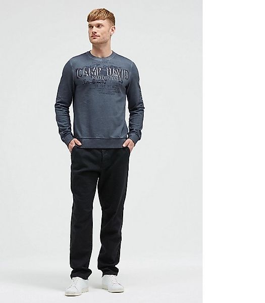 CAMP DAVID Sweatshirt,Sweatshirt Oil Dyed mit Crack Prints günstig online kaufen