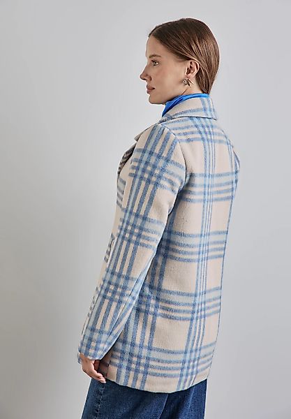 STREET ONE Cabanjacke ohne Kapuze kariert, mit Reverskragen günstig online kaufen