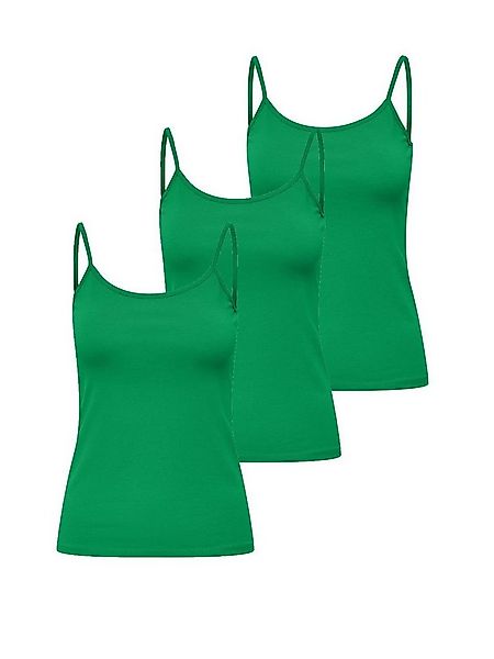 ONLY Spaghettitop Only Damen 3er-Pack Basic Spaghetti-Träger Top günstig online kaufen