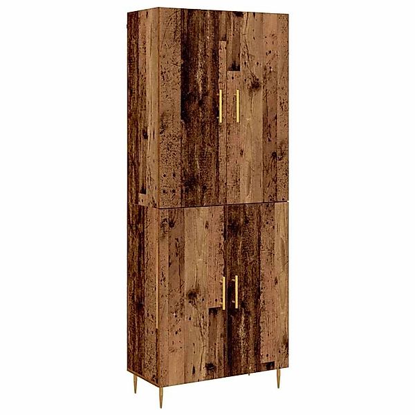vidaXL Highboard Wandmontiert Altholz 69,5 x 34 x 180 cm Holzwerkstoff 3394 günstig online kaufen