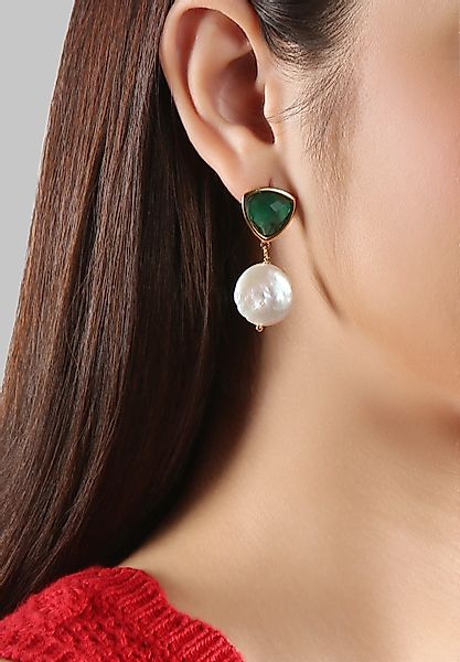 MISH Paar Ohrhänger Sophia, Weiße Keshi-Perle, günstig online kaufen