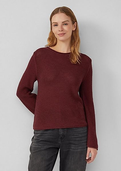 s.Oliver Longpullover Strickpullover Strickpullover im Slim Fit mit Rollkan günstig online kaufen