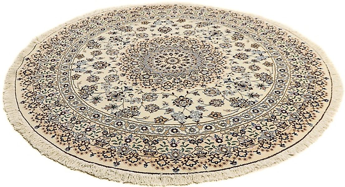 morgenland Orientteppich »Perser - Nain - Royal rund - 200 x 200 cm - beige günstig online kaufen